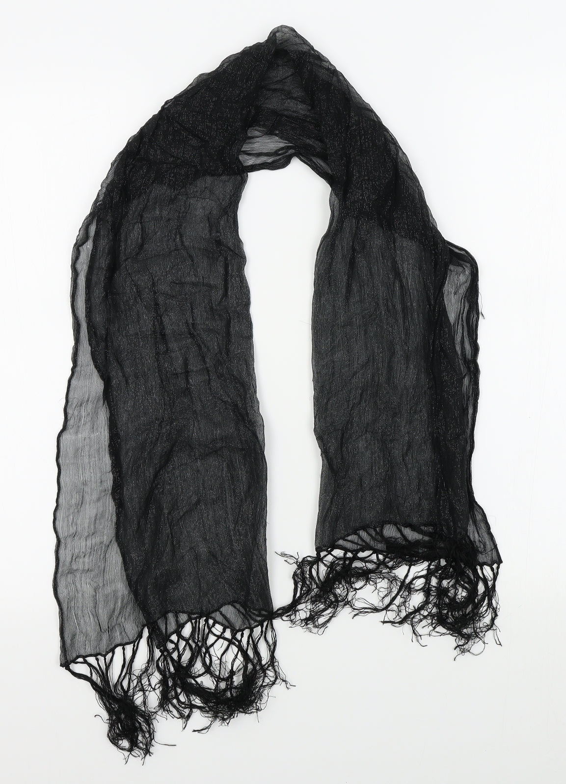 Preworn Womens Black Scarf
