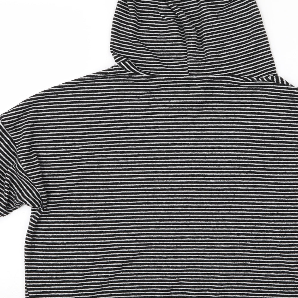 Love Lounge Womens Multicoloured Striped Pullover Hoodie Size XS