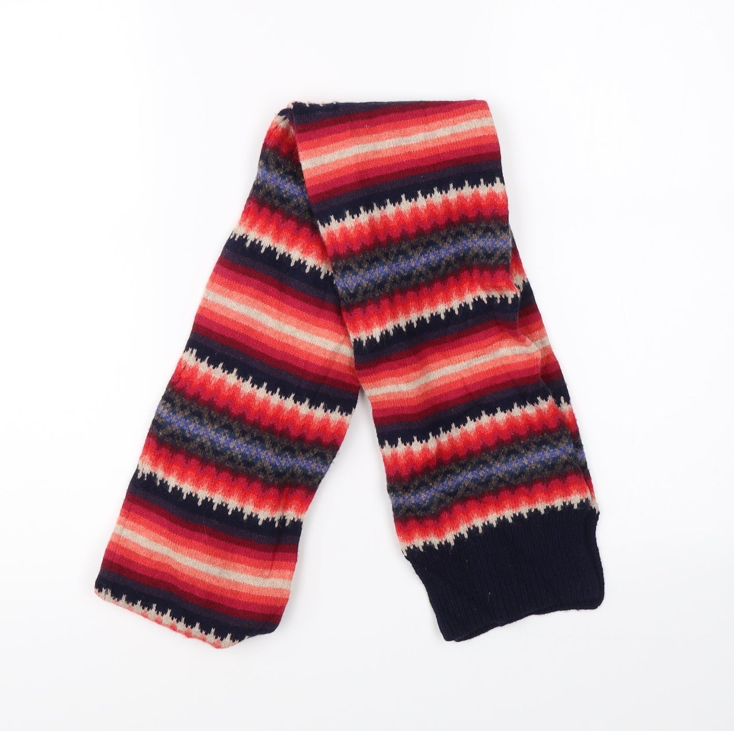 Preworn Unisex Multicoloured Striped Scarf