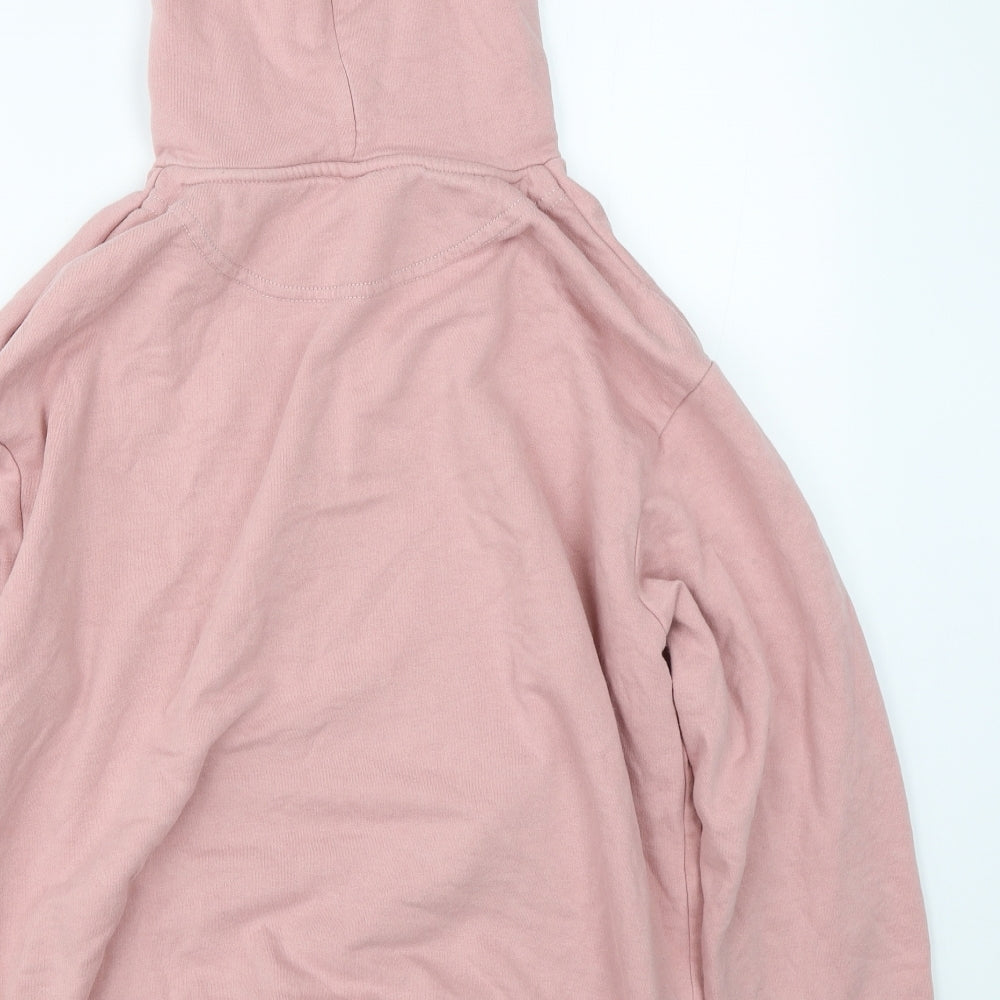 F&M Womens Pink Pullover Hoodie Size M
