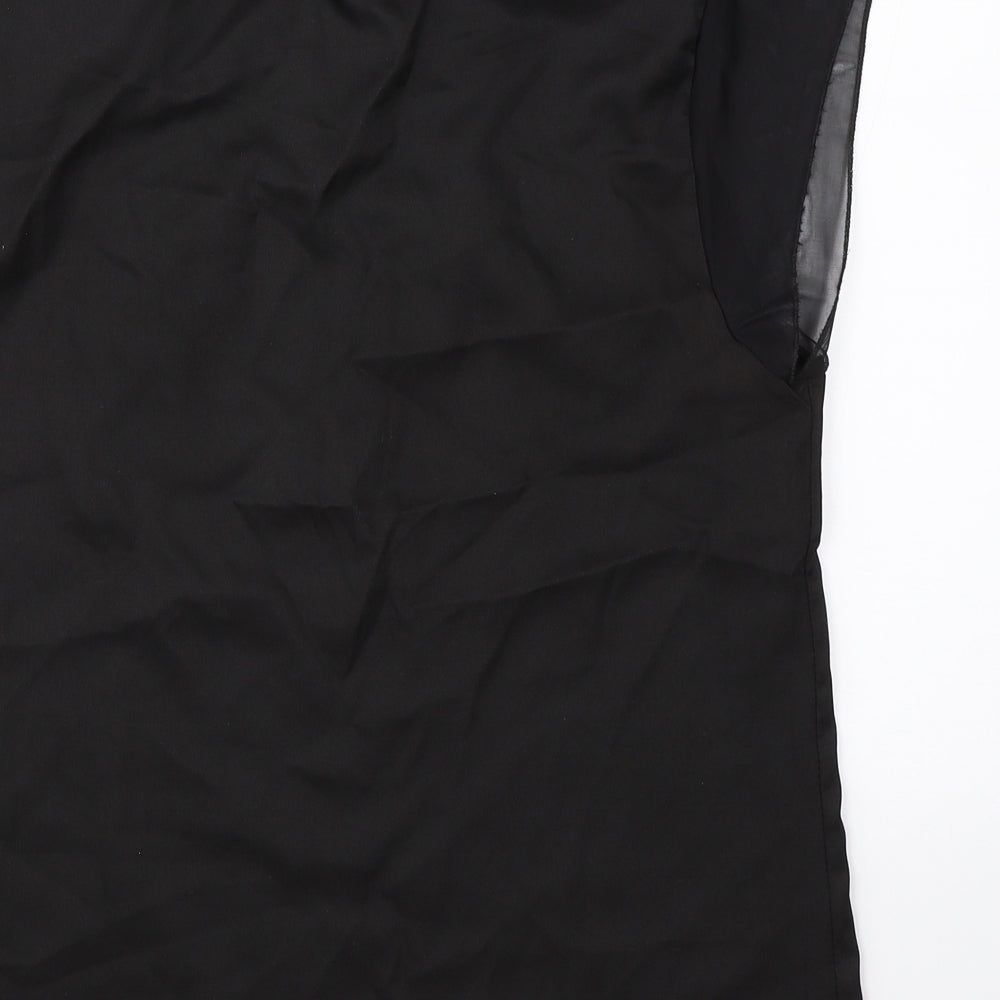 Preworn Womens Black Basic Blouse Size M