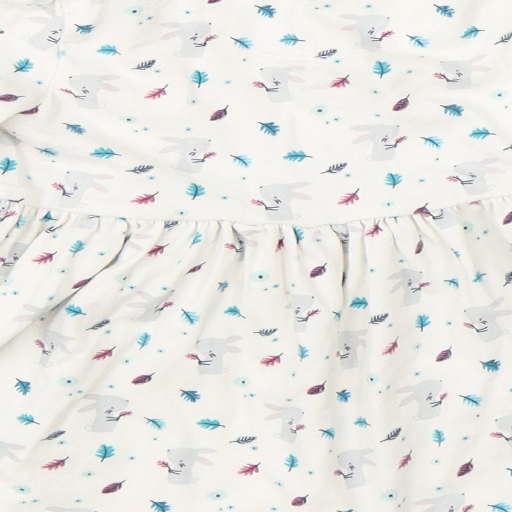 Mini Club Girls White Shift Size 6-9 Months