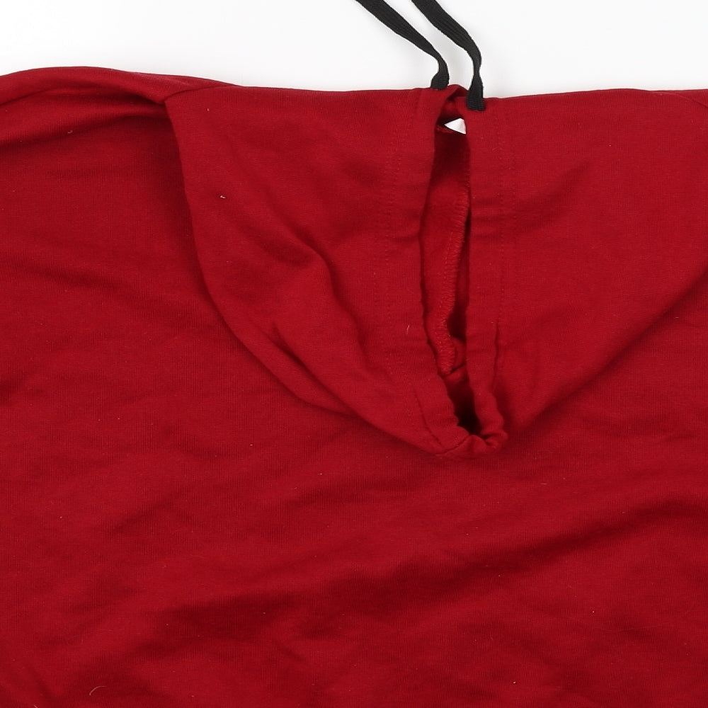 Preworn Womens Red Pullover Hoodie Size XL
