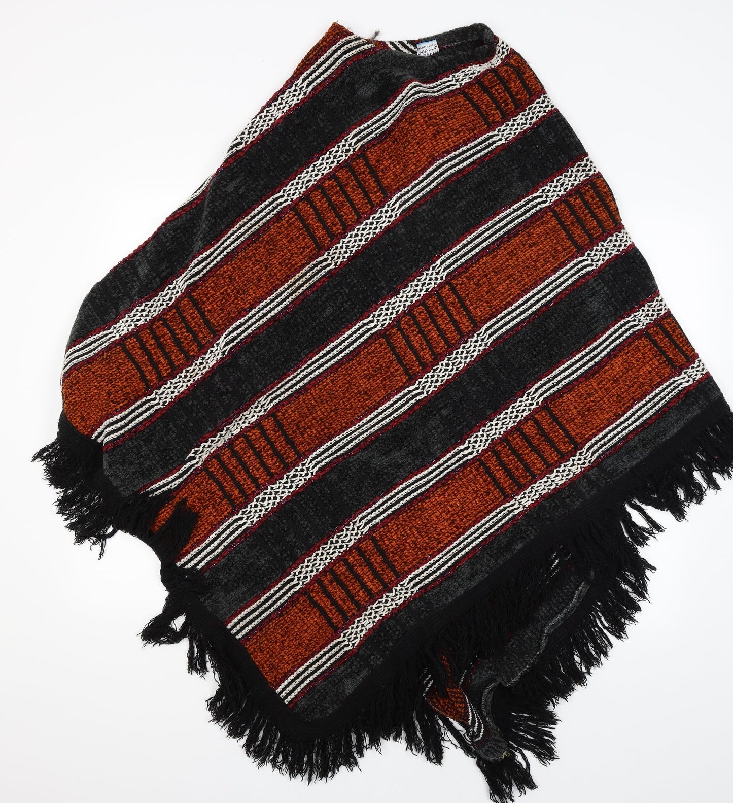 Paramoda Womens Multicoloured Striped Shawl/Wrap