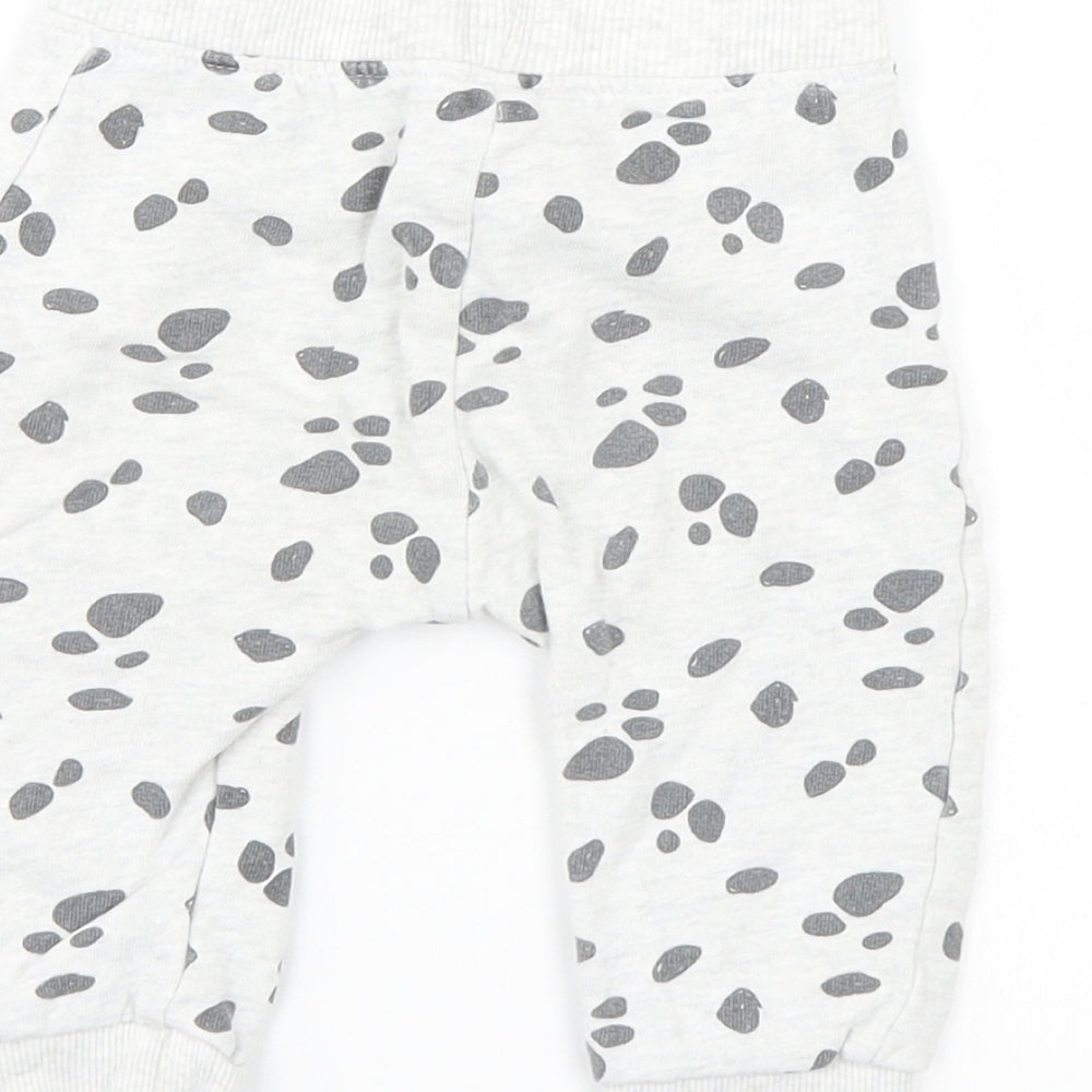 Disney Boys Grey Animal Print Sweatpants Trousers Size 6-9 Months - DISNEY