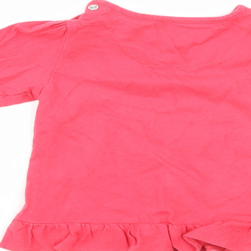 TU Girls Red Tunic Jumper Size 9-12 Months