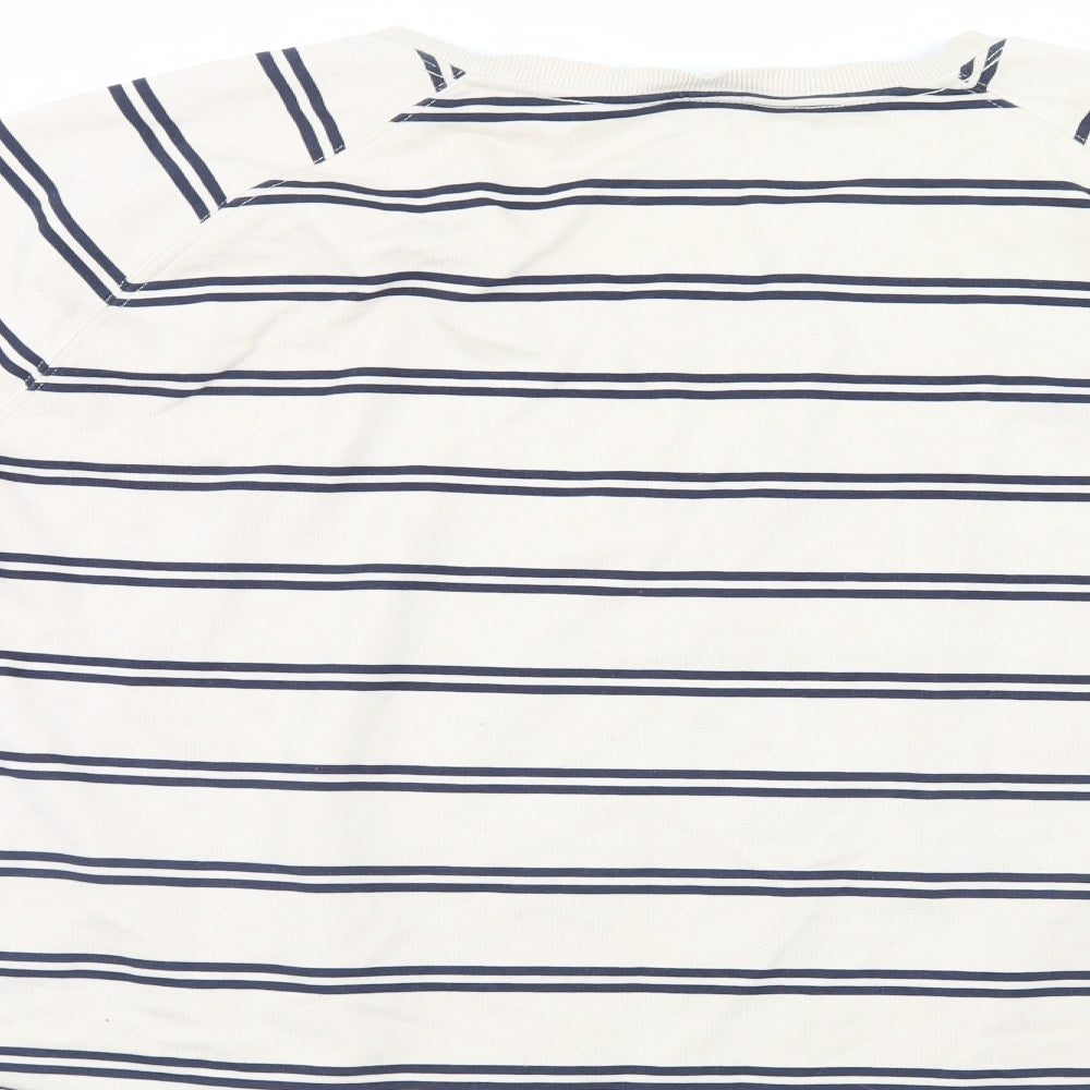 F&F Womens Beige Striped Pullover Sweatshirt Size 18