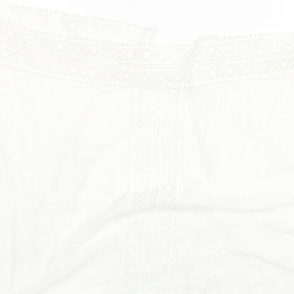 New Look Womens White Cape Jumper Size 12