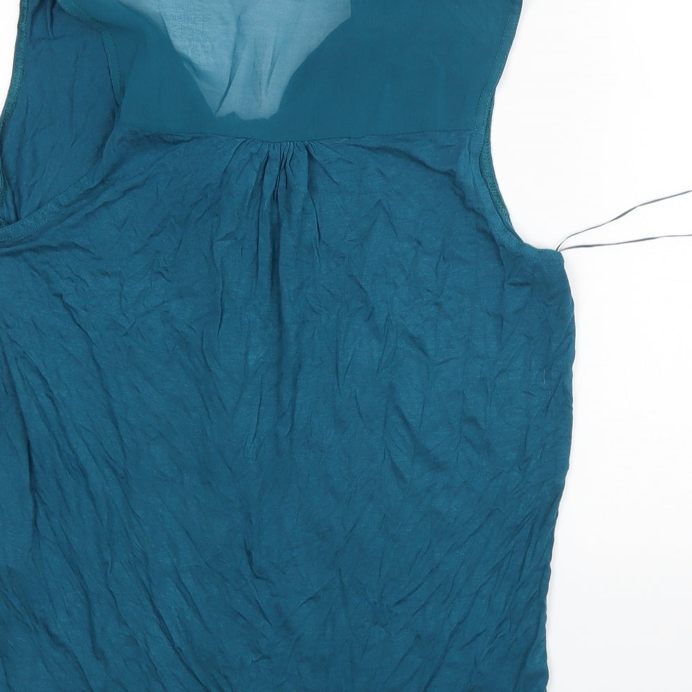 New Look Womens Green Basic Blouse Size 12