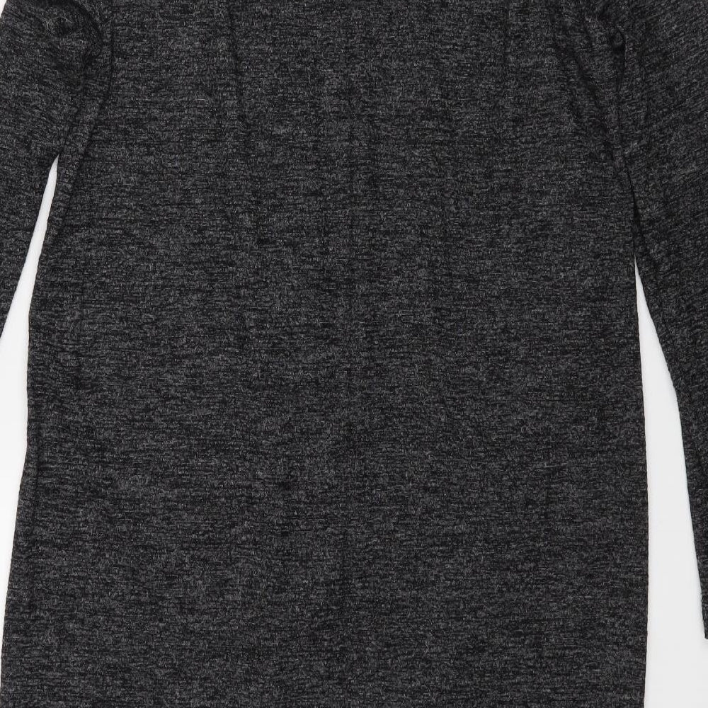 Marks & Spencer Womens Grey Wrap Jumper Size M