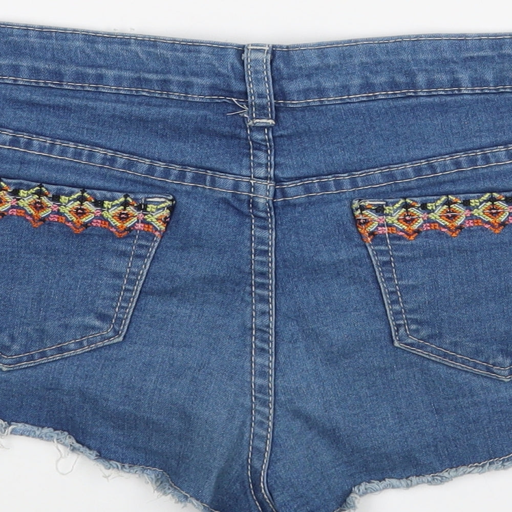 Lottie Girls Black Hot Pants Shorts Size 12 Years
