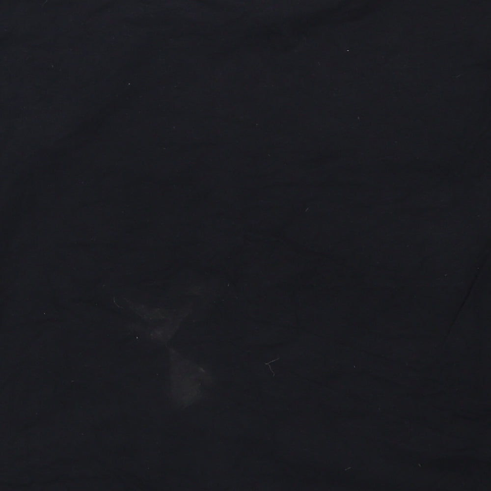 New Look Girls Black Striped Basic T-Shirt Size M - Make Mondays Optional