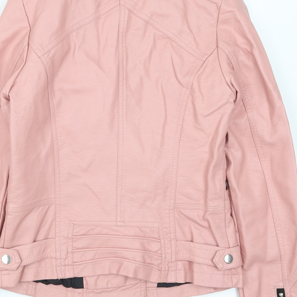 Preworn Womens Pink Jacket Size 8