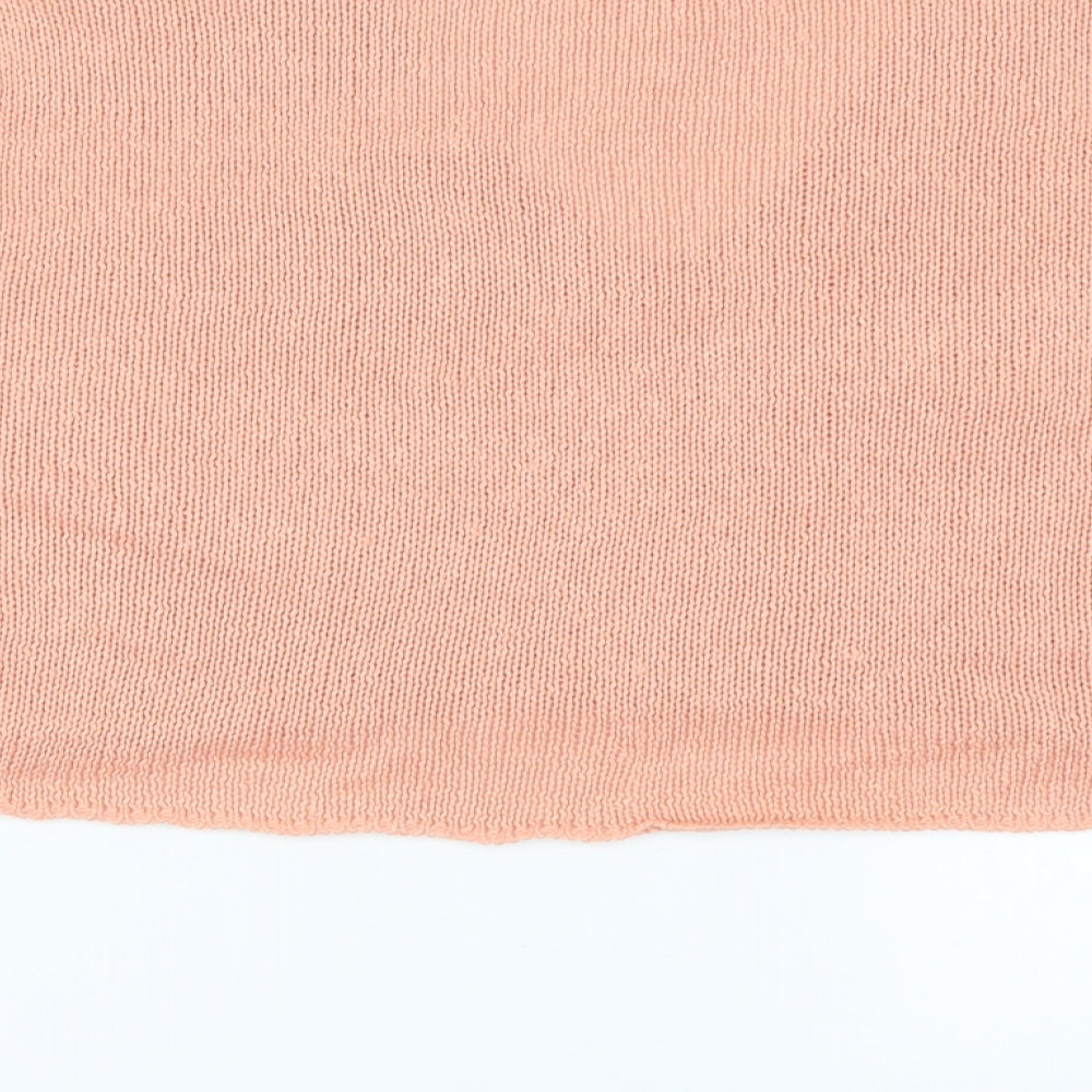 Missguided Womens Pink Knit Pullover Jumper Size L