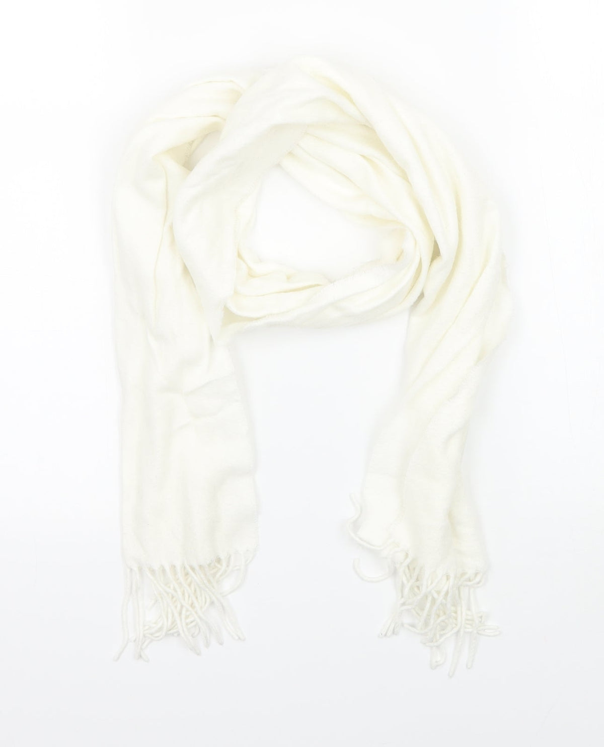 Preworn Girls Ivory Scarf Scarves & Wraps One Size