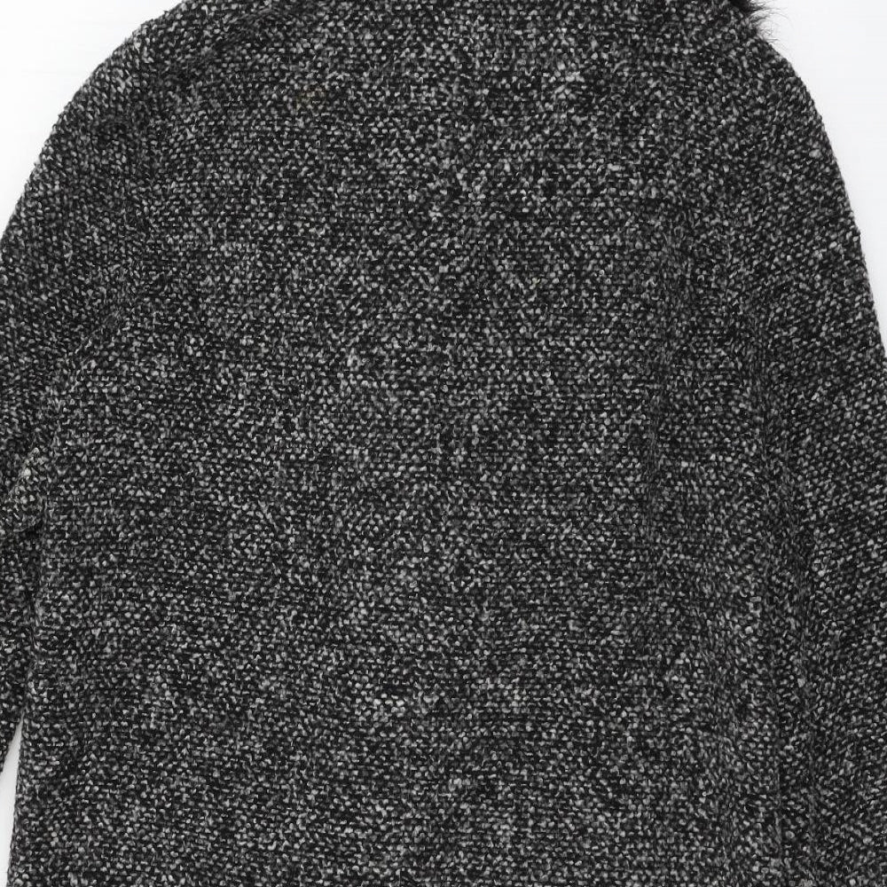 George Womens Grey Overcoat Coat Size 8