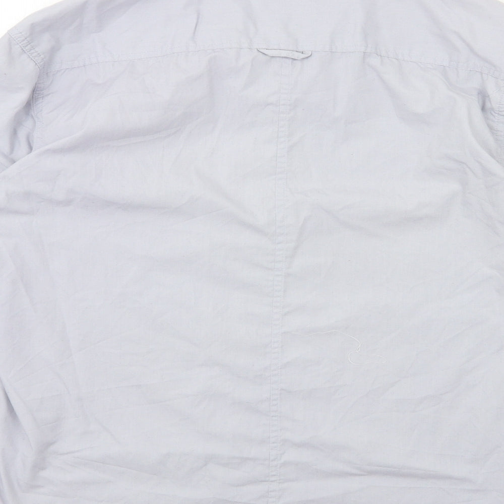 Smith & Jones Mens Grey Dress Shirt Size L
