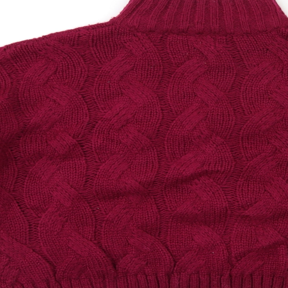 M&Co Womens Pink Knit Pullover Jumper Size 12