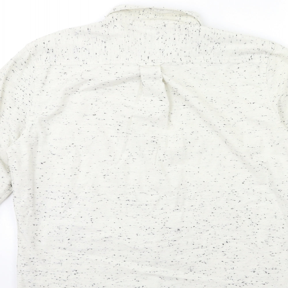 NEXT Mens White Button-Up Size M