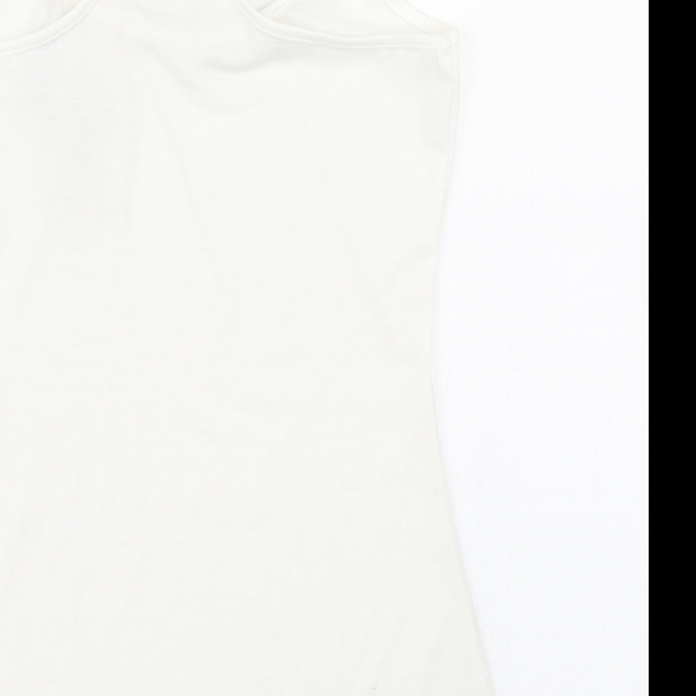 Cameo Rose Womens White Basic Tank Size S