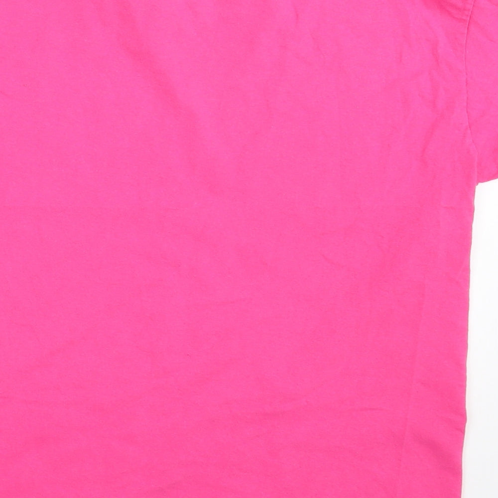 Fruit of the Loom Womens Pink Basic T-Shirt Size S