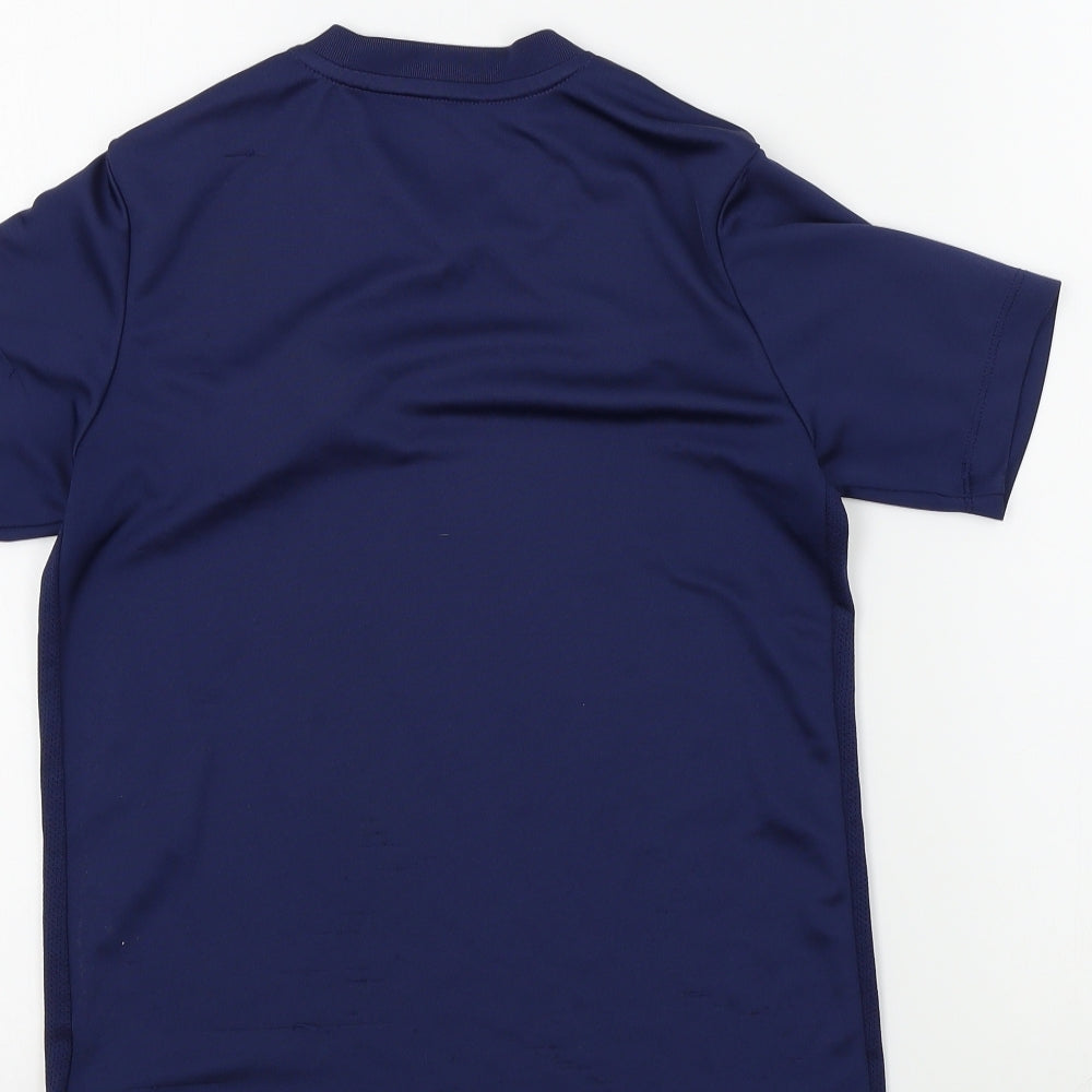 dri-fit Boys Blue Colourblock Basic T-Shirt Size 9-10 Years