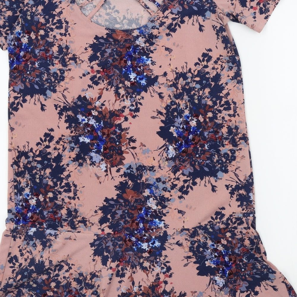 NEXT Womens Pink Geometric A-Line Size 10
