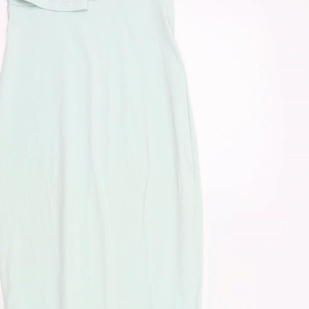 ASOS Womens Blue Colourblock A-Line Size 6
