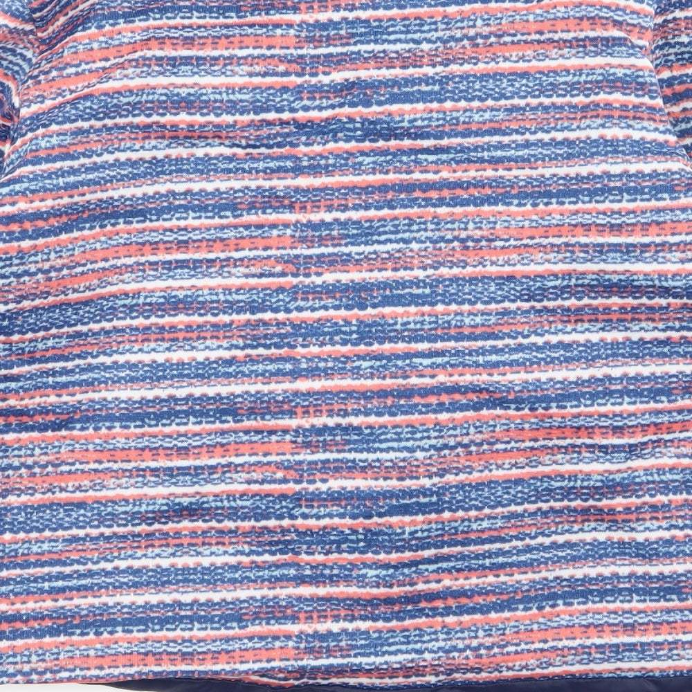 Anne De Lancay Womens Multicoloured Striped Jacket Blazer Size M