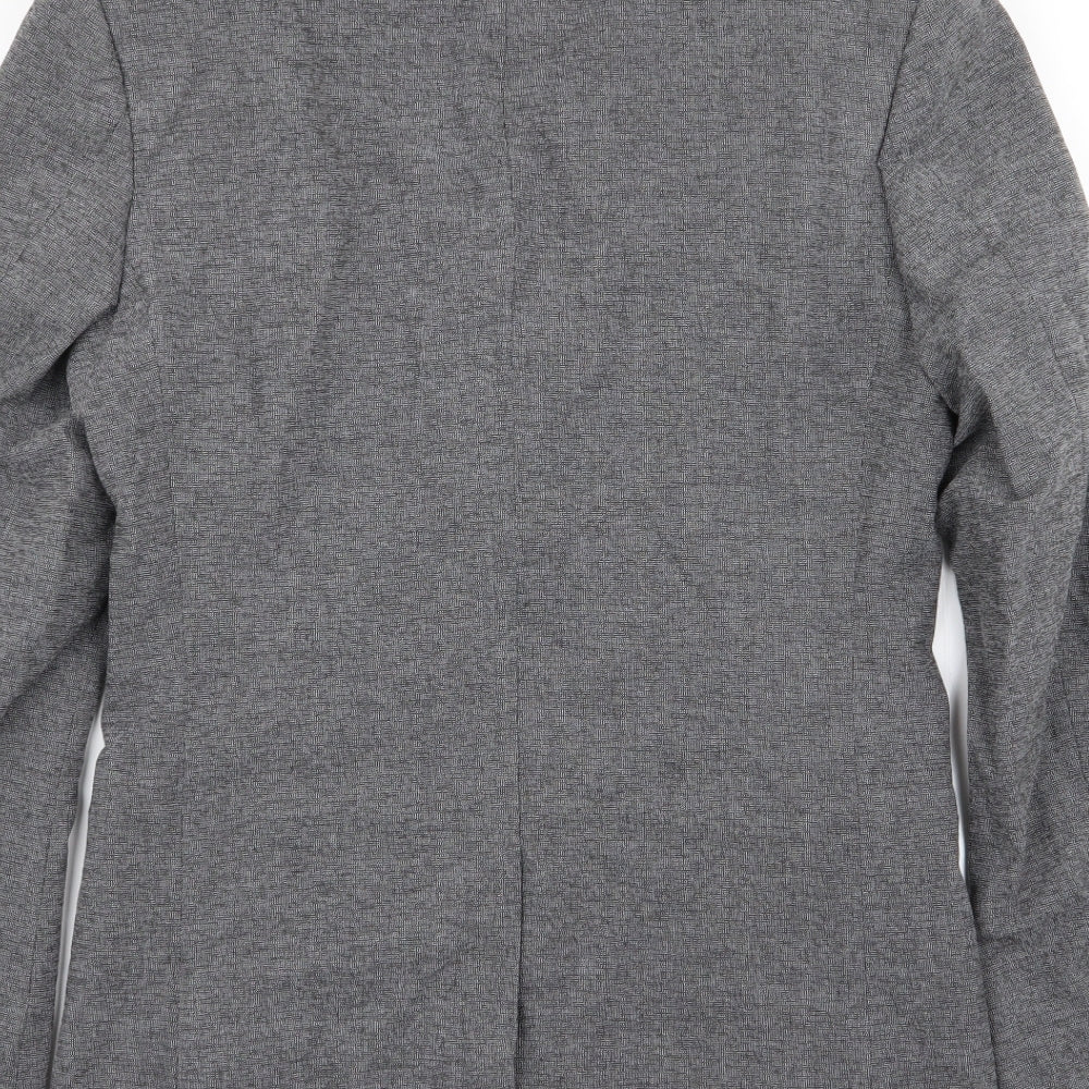 M&s Mens Grey Jacket Blazer Size 34