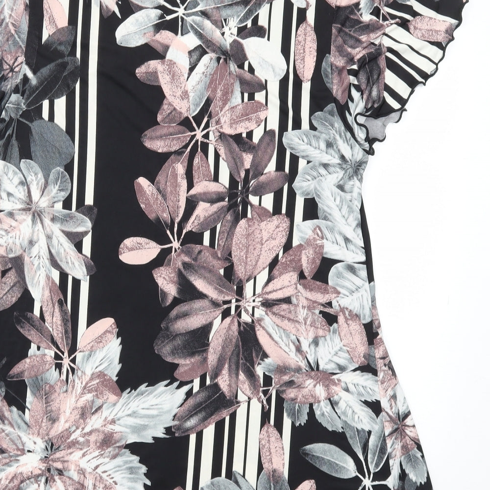 JUILIPA Womens Multicoloured Floral Basic Blouse Size 12