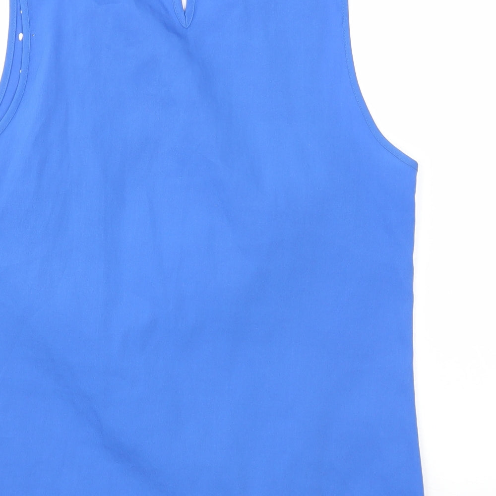 BHS Womens Blue Basic Blouse Size 10