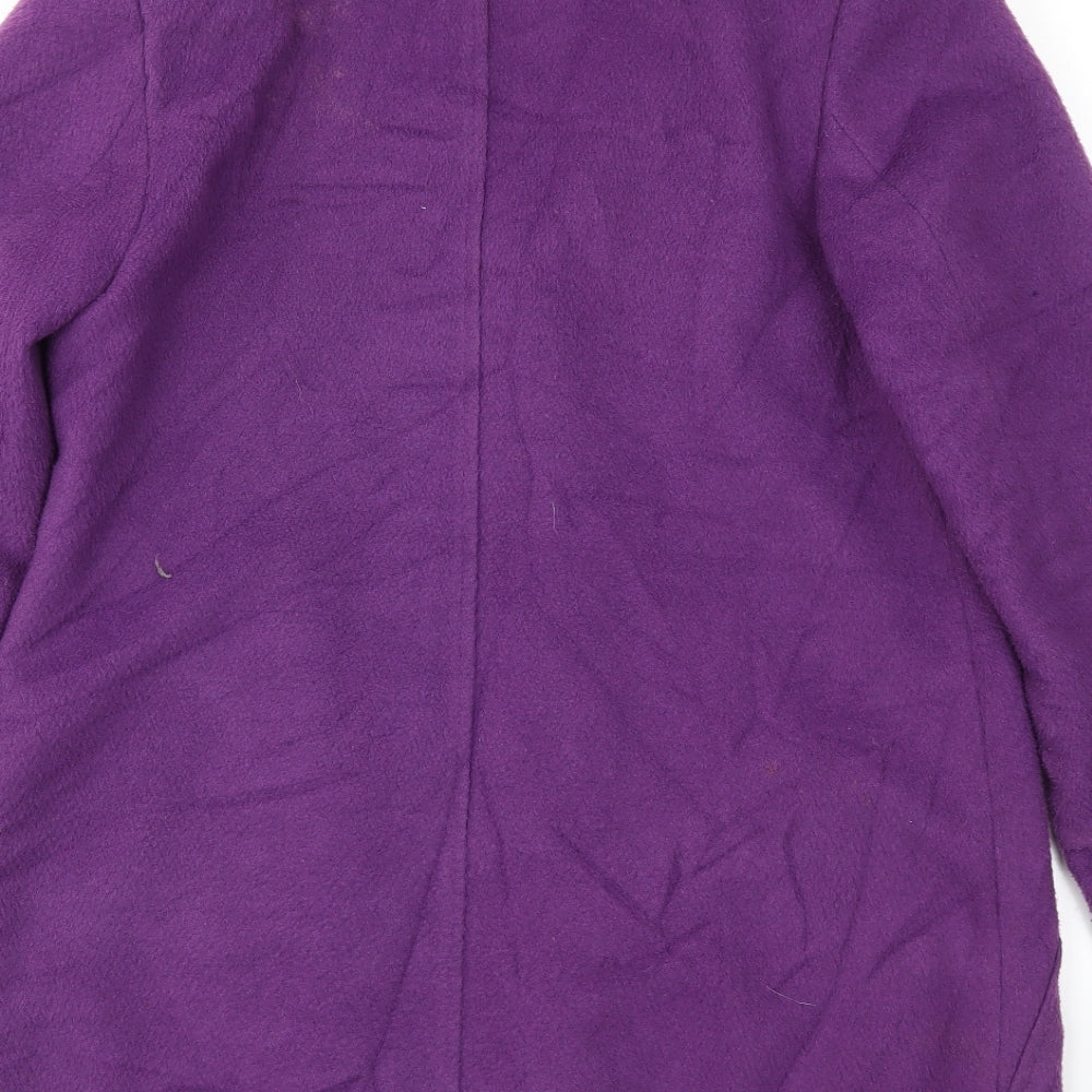 Marks & Spencer Womens Purple Jacket Coat Size 12