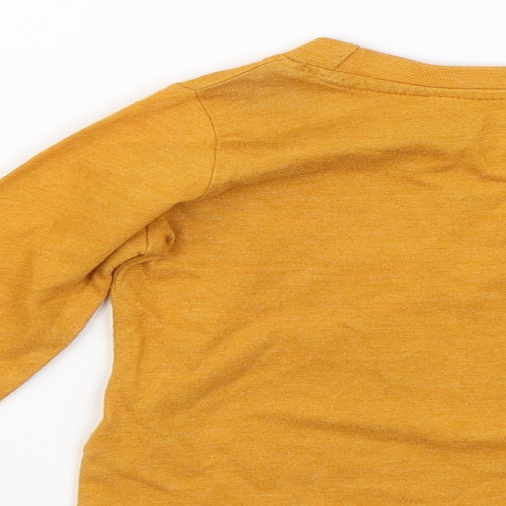 Primark Baby Yellow Basic T-Shirt Size 9-12 Months