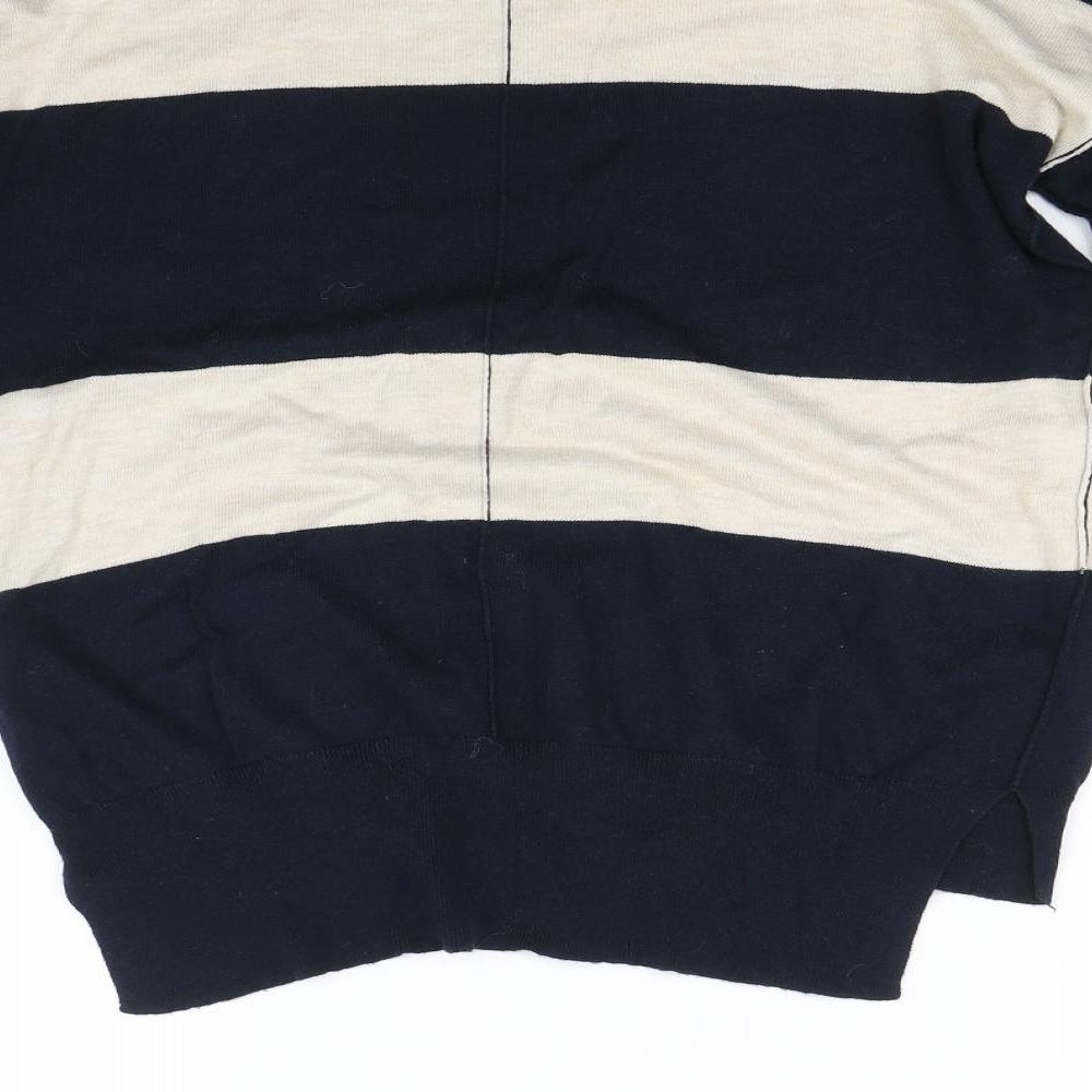 NEXT Womens Blue Striped Pullover Jumper Size 6