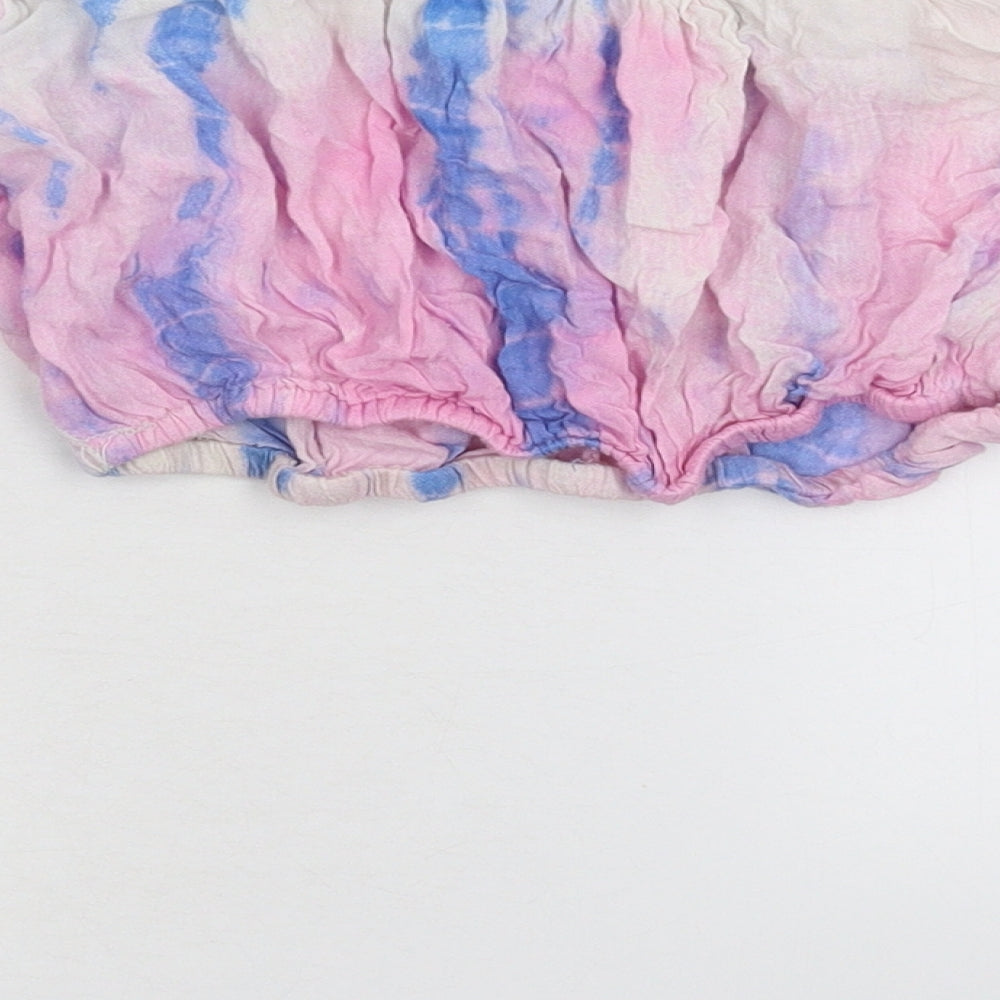 Atmosphere Womens Multicoloured Cropped Blouse Size S