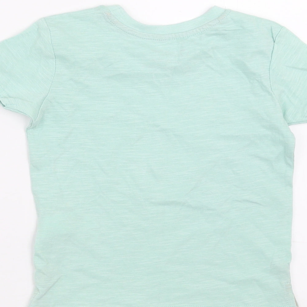 Primark Girls Green Basic T-Shirt Size 2-3 Years - sun