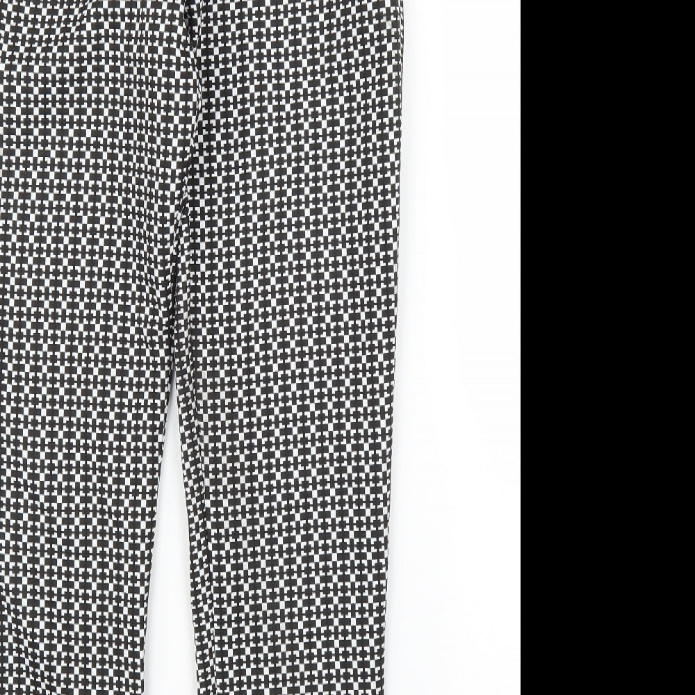 Miss Selfridge Womens Black Capri Trousers Size 6 L23 in