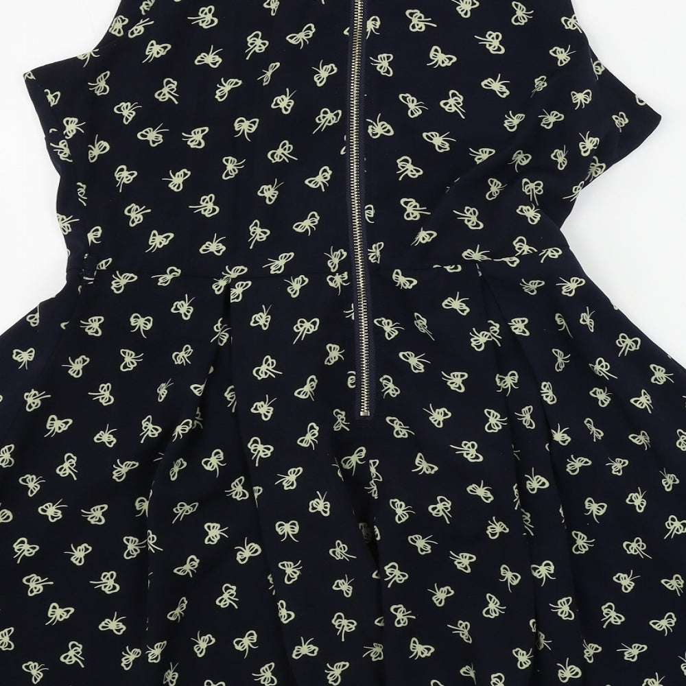glamourous Womens Blue A-Line Size 12