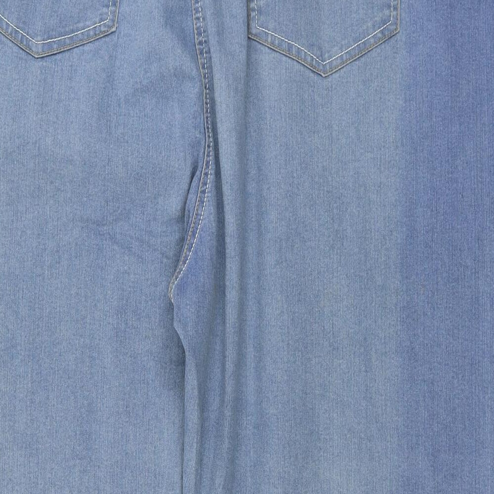 crop Mens Blue Straight Jeans Size 30 in L32 in