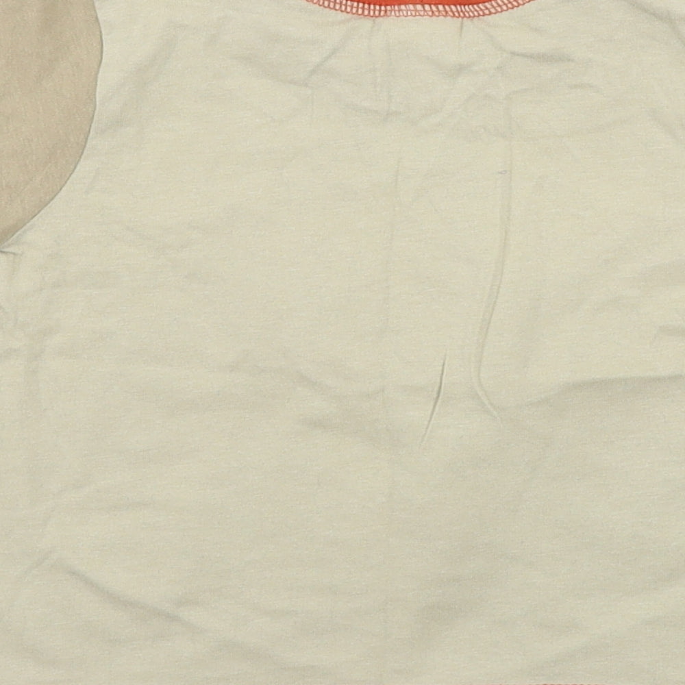 Hooligans Boys Beige Basic T-Shirt Size 2 Years