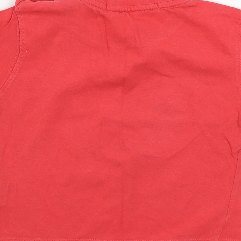 energino Boys Red Basic T-Shirt Size 12-18 Months