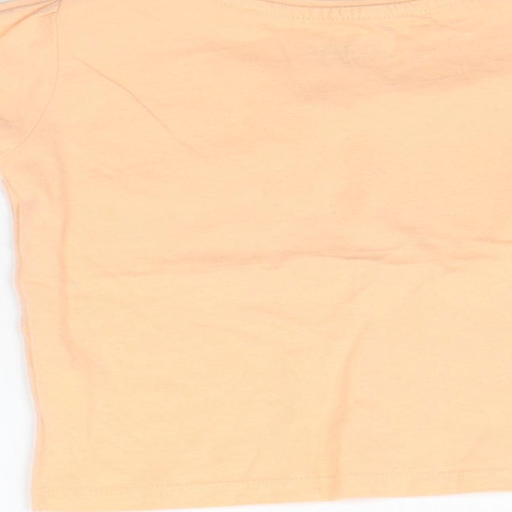 Primark Girls Orange Basic T-Shirt Size 12-18 Months