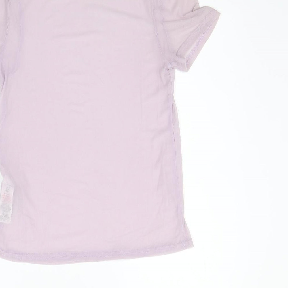New Look Womens Purple Basic T-Shirt Size 8
