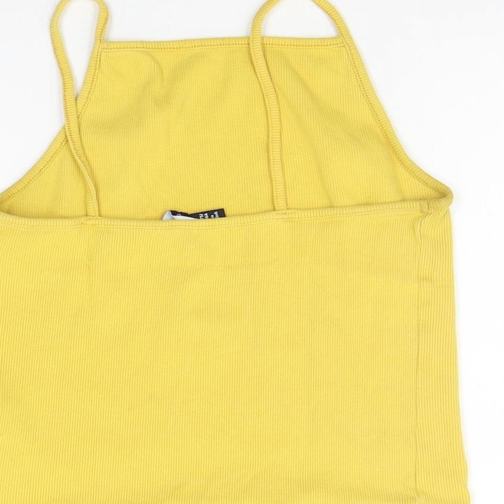 New Look Womens Yellow Basic Tank Size 14