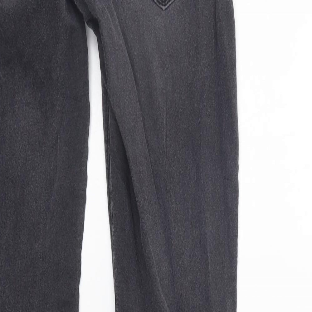 Divided Womens Grey Straight Jeans Size 12 L30 in