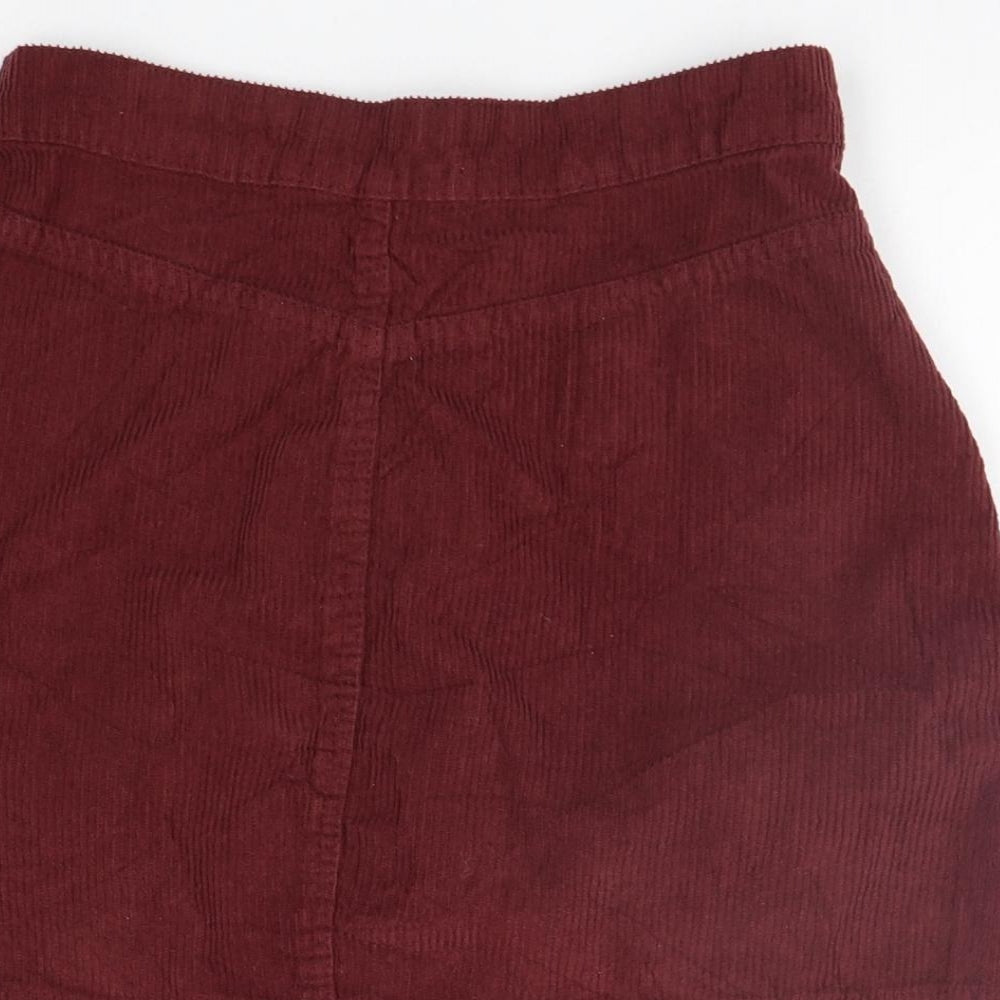 Denim & Co. Womens Pink A-Line Skirt Size 6