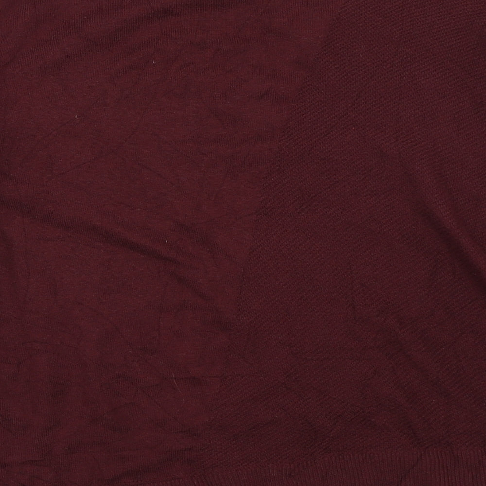 Lucky Brand Womens Red Pullover Jumper Size M