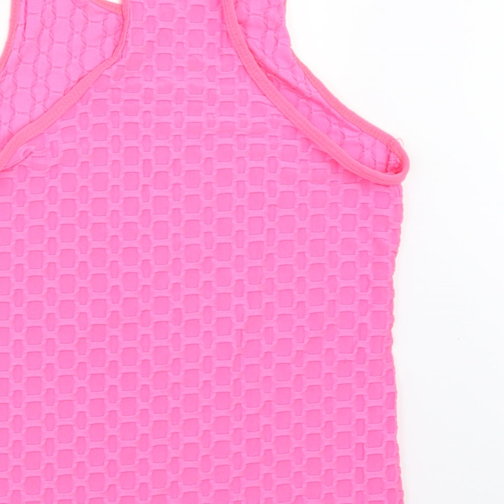 Preworn Womens Pink Basic Tank Size S