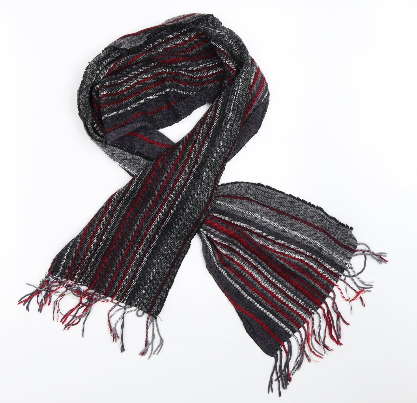 Preworn Mens Black Scarf One Size